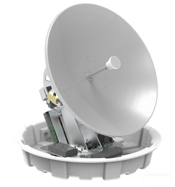 0.8m Ka‑band marine on-the-move satcom antenna