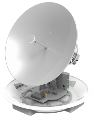 1.05m Ka‑band marine on-the-move satcom antenna