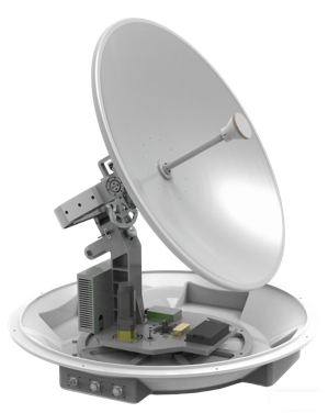 1.05m Ku‑band marine on-the-move satcom antenna